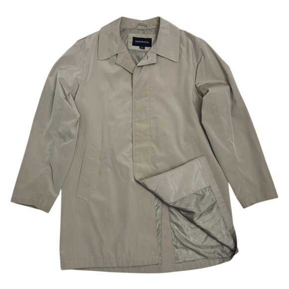 LONDON FOG Designer Business Casual Rain Trench Coat Jacket Mens 40S Medium - Picture 1 of 5